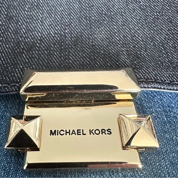 Michael Kors Sloan Denim Chain Shoulder Bag - Picture 7 of 15